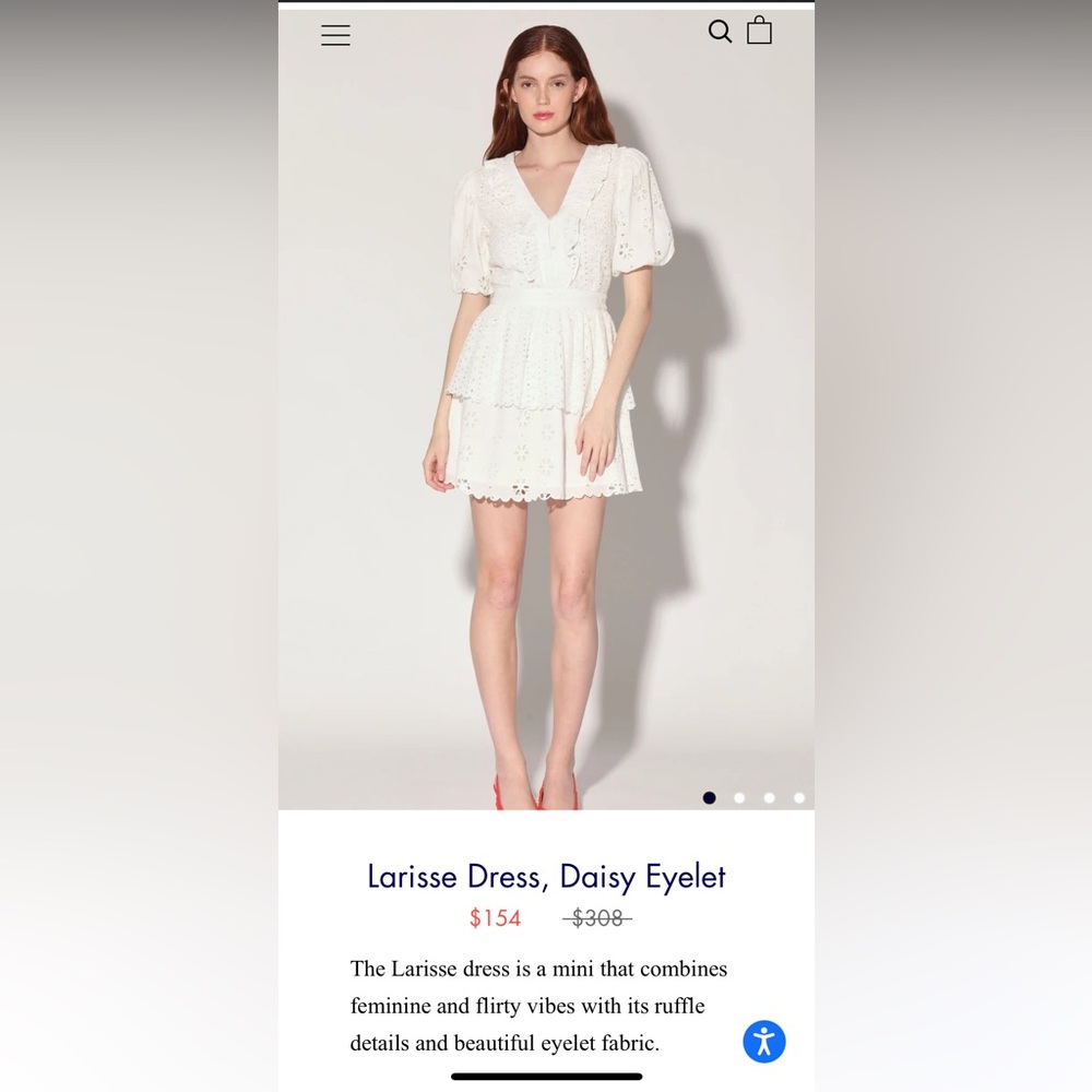 NWOT Walter Baker Larissa dress. Currently listed on Walterbaker $154
